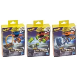 Budget 🤩 3er Set Nerf Nitro Fantasieszene Flamefury Barrelslam Sparksmash Mit Soft Racer 🥰