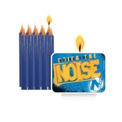 Aktion ⭐ NERF Geburtstagskerzen 8 Cm Orange/blau 11-teilig ⌛